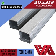 hollow galvalum 4x4 / 0.4mm