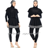 Setelan Renang Muslimah Baju Celana Jibab Wanita Dewasa Muslim JUMBO