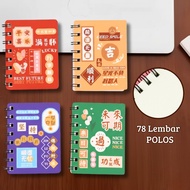 PTT Notebook Ring Motif Kartun Buku Catatan Memo Spiral Buku Tulis Mini Binder Karakter Murah