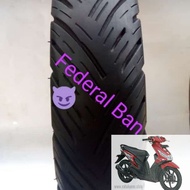 Ban Motor BEAT KARBU belakang BEAT KARBU non tubles 100/80-14 Federal