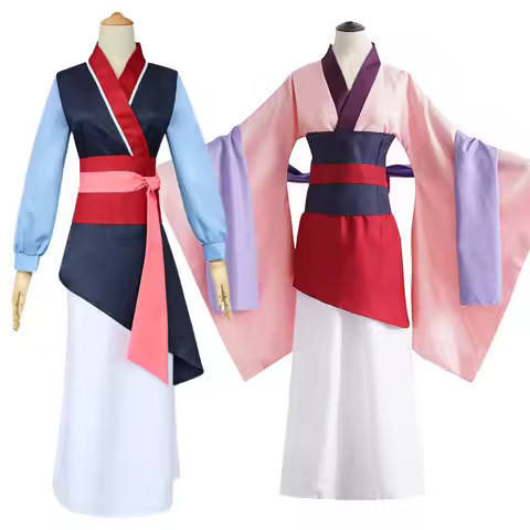 Halloween Costume Flower Mulan Adult Clothing Hanfu Cosplay Traditional Chinese Women's Ethnic Wear 
