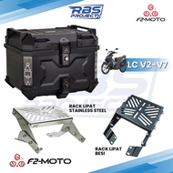 F2 Moto LC V2-V7 RACK LIPAT + F2-Moto TOP BOX SET