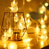 ​​​​​​​ ​Cystal Ball Bubble Fairy Lights Battery Powered 1M2M5M10M Flash String Light Outdoor For Ch