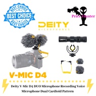 Deity V-Mic D4 DUO Microphone Recording Voice Microphone Dual Cardioid Pattern for DSLR Camera