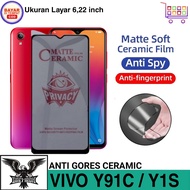 Anti-Scratch Privacy VIVO Y91C Y1S Ceramic Matte Anti-Spy Screen Guard