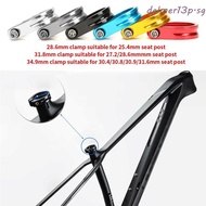 DELMER13P Bike Seatpost Clamp, Aluminum Alloy Super Light Titanium Bike Seat Post Clamp, 28.6/31.8/3