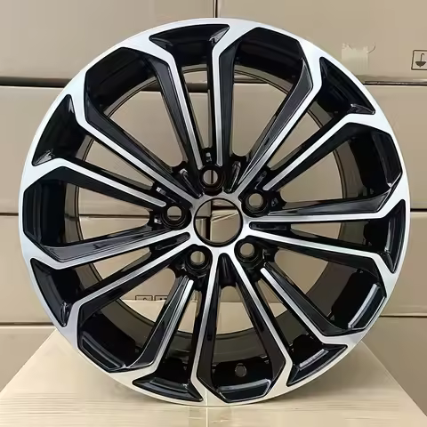 17x7 Inch Alloy Wheel Rim ET40 CB60.1 PCD 5x114.3 Black Machined Face Factory Style Replacement Whee