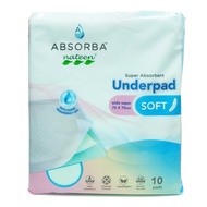 Absorba Nateen Soft Underpad (75cm x 75cm x 10 Pads)