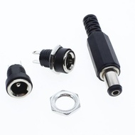 DC DC Power Plug DC Female Socket 5.5 * 2.1/2.5mm Charging Female Socket DC-022B Welded Male Socket