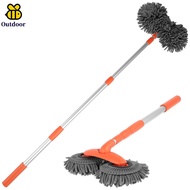 Car Wash Mop Brush with Long Handle 360° Rotating Car Wash Mop Retractable Car Detailing Mop Absorbe