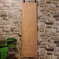 9.Cotton Silk Whole Woven Fabric Praewachat Heaven Pattern Cream Color