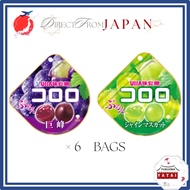 UHA Mikakuto Kororo × 6 bags (Kyoho Grape/Shine Muscat)【Direct from Japan】