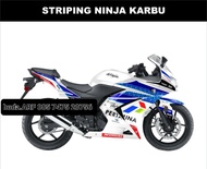 STRIPING VARIASI NINJA 250 KARBU LIS STICKER DECAL VARIASI NINJA 250 CARBU NINJA 250 KARBU NINJA 4T 