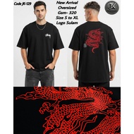 STUSSY NEGA OVERSIZED T-SHIRT NEW ARRIVAL GSM 320 [ SIZE S.M.L.XL ]