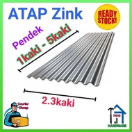 Atap Zink (1feet-5feet) / Bumbung Rumah / Zink Putih (MD)