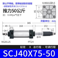 SCJ Series Bore40 Pneumatic Air Cylinder AirTAC Dual-axis Double Acting Type