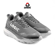 LOGIC - Men's Grey Running Shoes | Klassy White Grey