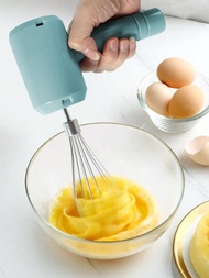 1入组ABS電動打蛋器烘焙工具，現代廚房用攪打蛋清奶油蛋糕攪拌器