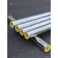 HY-# Rock Wool Glass Wool Insulation Pipe Shell Aluminum Silicate Pipe Fireproof High Temperature Resistant Steam Pipe B