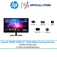 HYPERX OMEN OLED 27Q 27" GAMING MONITOR ( 27" QD-OLED QHD / 0.03MS / 240HZ / NVIDIA G-SYNC / HD MI+ 