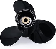 CAPTAIN Premium Aluminum Outboard Propeller - Compatible with Suzuki 8-20HP Engines - 10 Spline Toot