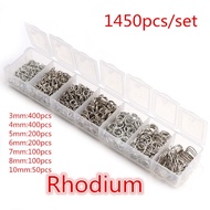 1Box 3 4 5 6 7 8 10mm 8 Colors Open Jump Rings Split Rings Link Loop For DIY Jewelry Making Findings