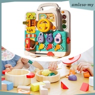 [AmlesoMY] Interactive Learning Board for Children 18+ Months, Travel Sensory Experience