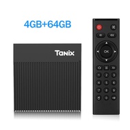 Tanix X4 11 Smart TV Box Amlogic S905X4 AV1 3D BT Streaming Media Players 2.4/5G WiFi Youtube Netfli