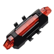 GreatWallELE - DC-918 紅色 USB充電 四段爆閃 LED 防水 警示燈 單車 頭尾燈