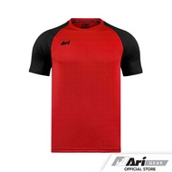 ARI ESSENTIAL 2TONES TEAM JERSEY - RED/BLACK เสื้อฟุตบอล อาริ ทูโทน สีแดงดำ