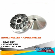 Vario 125 150 LED K36 Roller Housing Pulley + Cvt Fan