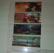 張柏芝、真田廣之、張東健《無極》電影紀念咭  (大約 7.5吋 x 3吋 電影宣傳紀念卡，背面紙質輕微泛黃) 散買一張紀念咭 $10，買兩張 $18，買三張或以上每張 $8，原裝紀念品宣傳品，電影紀念