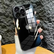 Aesthetic Silicone Glass 9D Camera Lens Ring Protector untuk iPhon 15 14 13 pro max Case Minimalis d