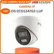 Camera IP dome Hikvision DS-2CD1347G2-LUF 4MP dòng ColorVu có màu và mic thu âm - hàng chính hãng -K