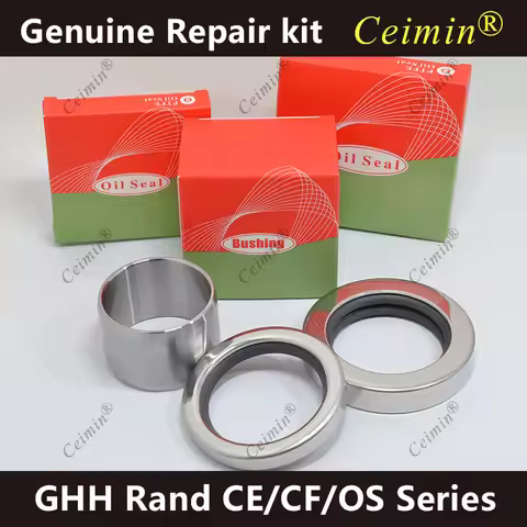 Screw Air Compressor Shaft Seal Repair Kit with Bushing (2 Pcs/Set) Replacement for GHH Rand CE/CF/O