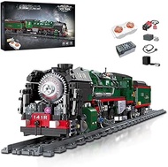 kowkis French 141R Steam Locomotive Building Bricks Set -Retro Steam Train Building Toy Sets Large L