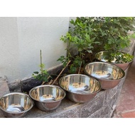 Stainless Steel Bowl 5 Stainless Steel Bowls High Quality Japanese - 14,16,20,22,24CM