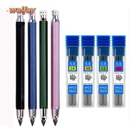 WOLFAY Mechanical Pencil School Office Supplies Comics Design 5.6mm Writing 2B/4B/6B/8B Pencil Refil