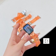 Orange Clear Plastic Strap For Smart Watches In Beautiful Colors