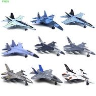 PYXIS Fighter Aircraft Toy, Pullback & Go F16 F22 F35 Aviao Plane Model, Tabletop Decor Diecast Coll