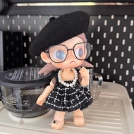 ชุดผ้าฝ้ายสีดำสำหรับตุ๊กตา Zsiga พร้อมหมวกเบเร็ต ทรงพอง เทรนด์สตรีท สไตล์เกาหลี รุ่นเล็ก สำหรับผู้หญ