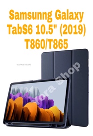 เคส Samsung Galaxy Tab S6 10.5(2019) SM-T860/T865 ใส่ปากกาได้ มีช่องเก็บปากกา เคสฝาพับ SmartCase  Samsung Galaxy Tab S6 10.5" T86p/T865 (2019)กันกระแทก(10.5")