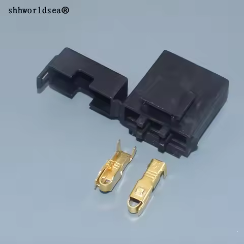 shhworldsea 2sets 2pin socket blade fuse box automobile fuse box fuse socket