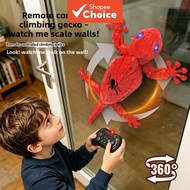 Kids 2.4G RC Wall-Climbing Tiger Toy, Dual-Mode Remote Control Simulated Lizard with Spider-Man Styl