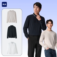 [ODD SIZE] Men's Long Sleeve Shirt HLA Fashion Pattern Short Sleeve Casual Shirt Kemeja Lelaki Baju 