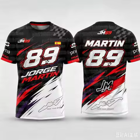 89 Jorge Martin Graphic Tee Martinator Printed Breathable Quick-Dry Family Matching Casual T-Shirt F