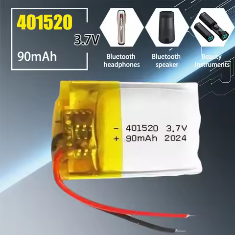 401520 3.7V 041520 401519 401420 90mAh Lithium Polymer Battery for Bluetooth Headset Wireless Mouse 