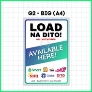 ▥ ♟ Load Na Dito Signage l Load Available here Signage | Laminated Signage | Signage