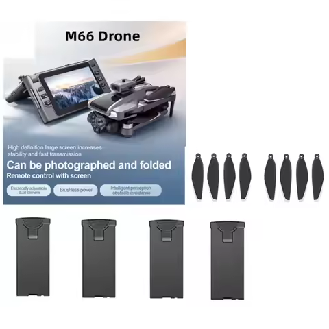 M66 MAX Drone Battery 3.7v 3000mAh / Propeller maple leaf Original Accessories For M66 MAX Drone Par