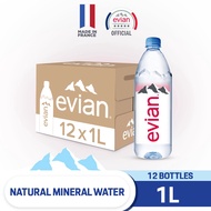 ♠evian Natural Mineral Water (12 x 1L Case)▲